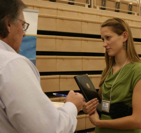 Mixed Experiences: A Ferris student talks to a potential employer about job opportunities during the FSU Career Fair. The Fall 2011 career fair was held on Oct. 6. Students had mixed reactions to the event based on the variety of companies present. Photo By: Kate Dupon | Photo Editor Mixed Experiences: A Ferris student talks to a potential employer about job opportunities during the FSU Career Fair. The Fall 2011 career fair was held on Oct. 6. Students had mixed reactions to the event based on the variety of companies present. Photo By: Kate Dupon | Photo Editor