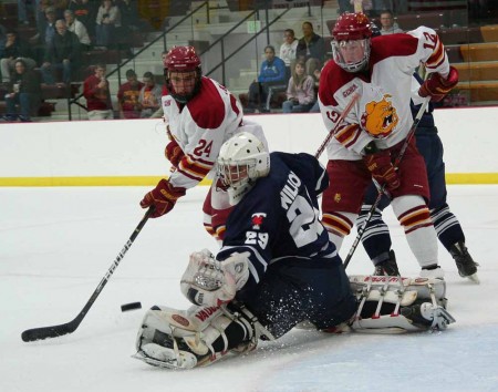 Beating Toronto: Freshman center Dominic Panetta looks to score a goal against Toronto on October 2. The Bulldogs defeated Toronto in an exhibition game 5-0. Photo By: Brock Copus | Multimedia Editor Beating Toronto: Freshman center Dominic Panetta looks to score a goal against Toronto on October 2. The Bulldogs defeated Toronto in an exhibition game 5-0. Photo By: Brock Copus | Multimedia Editor